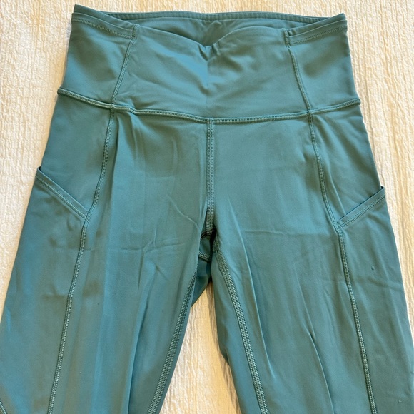 Lululemon Fast and Free HR Tight 25” Teal - Picture 2 of 11